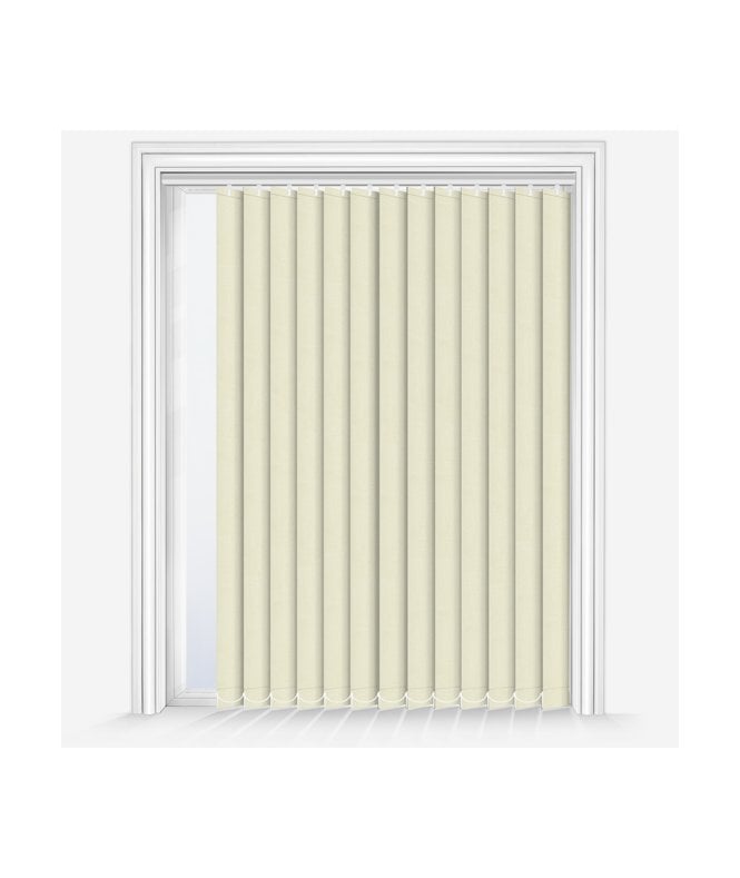 New Edge Blinds Custom Made Iris Cream Blackout Vertical Blind
