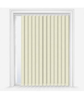 Custom Made Iris Cream Dimout Vertical Blind