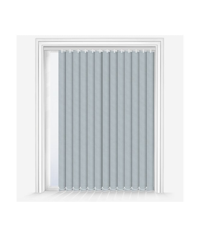 New Edge Blinds Custom Made Iris Dove Blackout Vertical Blind