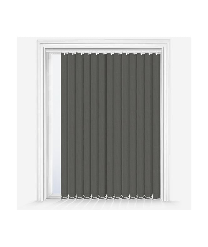 New Edge Blinds Custom Made Iris Flint Blackout Vertical Blind