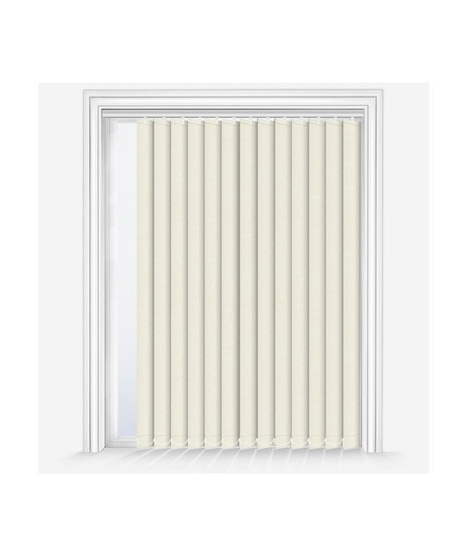 New Edge Blinds Custom Made Iris Ivory Blackout Vertical Blind