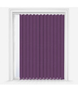 Custom Made Iris Mulberry Blackout Vertical Blind