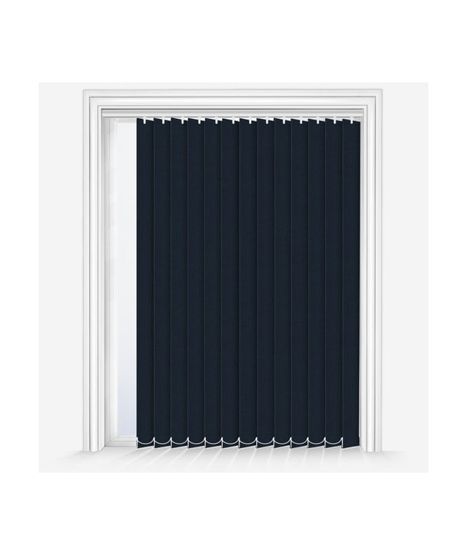 New Edge Blinds Custom Made Iris Navy Dimout Vertical Blind