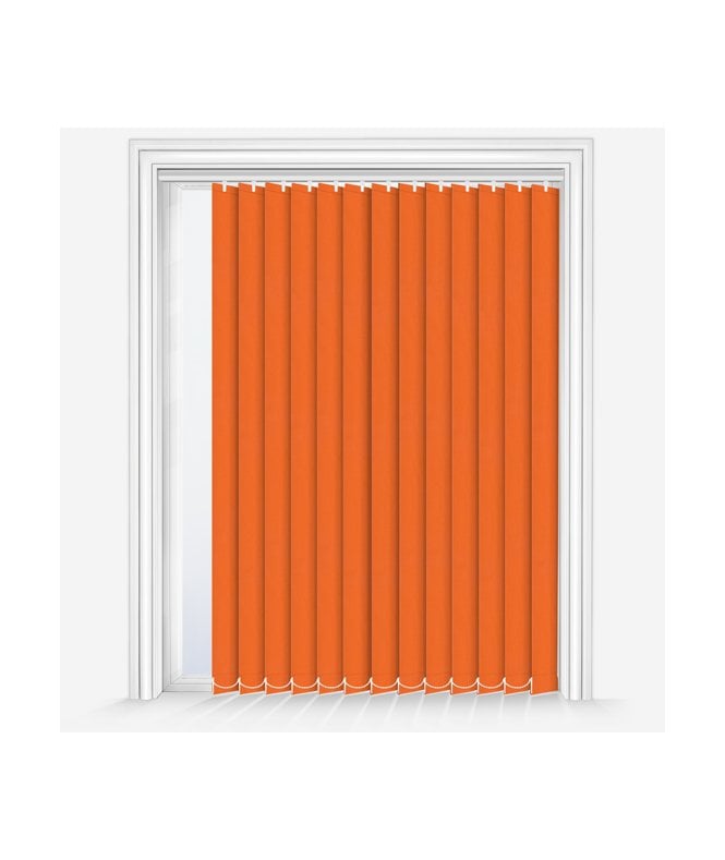New Edge Blinds Custom Made Iris Orange Blackout Vertical Blind