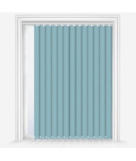 Custom Made Iris Sky Blue Blackout Vertical Blind