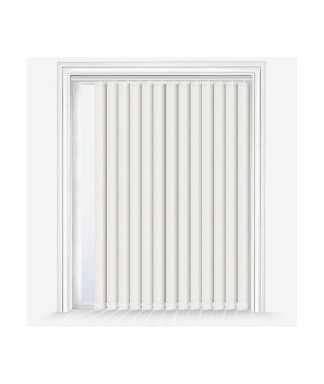 New Edge Blinds Custom Made Iris White Blackout Vertical Blind