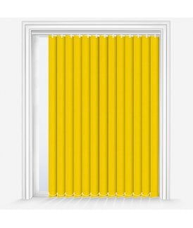 Custom Made Iris Yellow Blackout Vertical Blind