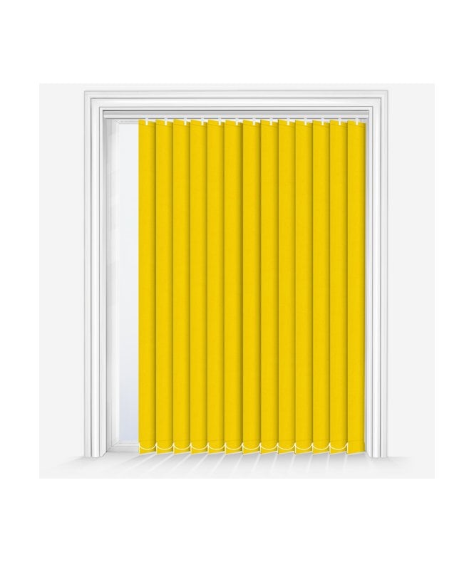 New Edge Blinds Custom Made Iris Yellow Dimout Vertical Blind