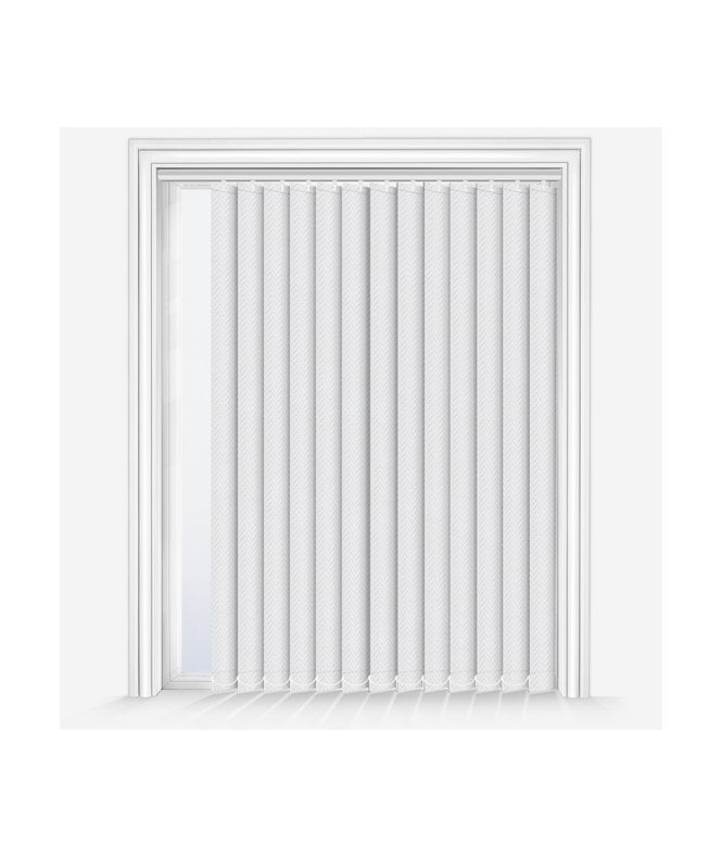 New Edge Blinds Custom Made Montana Snow Dimout Vertical Blind