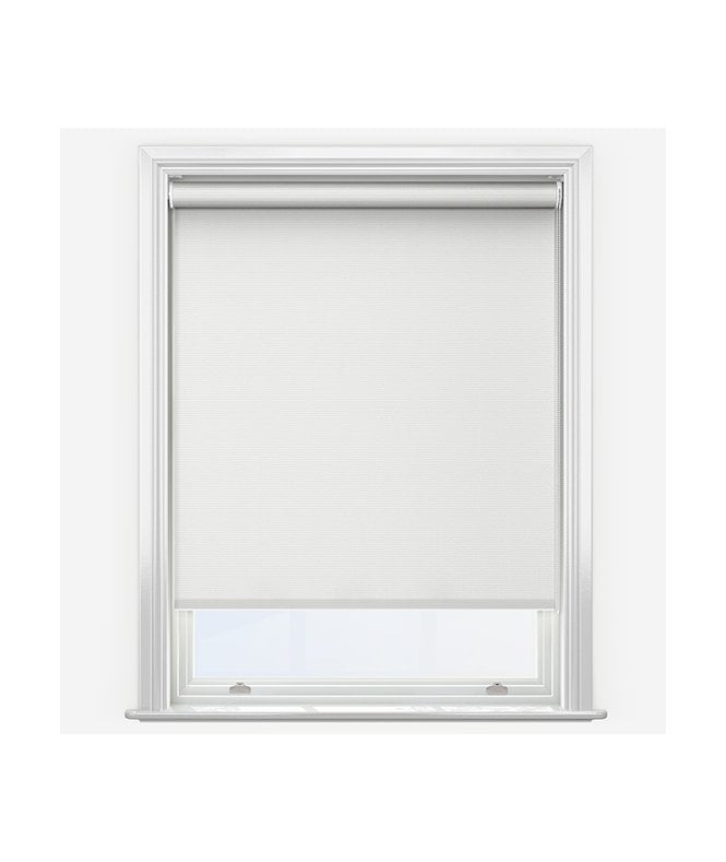 New Edge Blinds Custom Made To Measure Aqua White Blackout Roller Blind