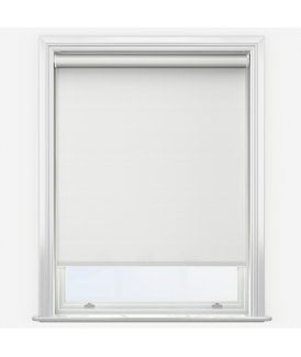 Custom Made To Measure Aqua White Blackout Roller Blind