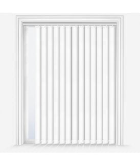 Custom Made United Luxor White Blackout Vertical Blind