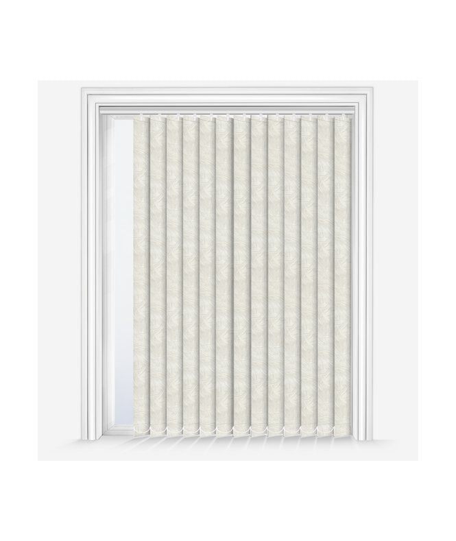 New Edge Blinds Custom Made United Mamba Cream Blackout Vertical Blind
