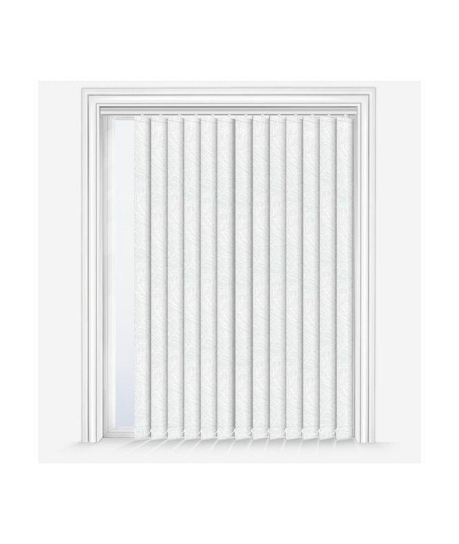 New Edge Blinds Custom Made United Mamba White Blackout Vertical Blind