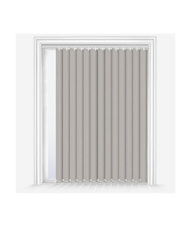 New Edge Blinds Custom Made Whiston Grey Dimout Vertical Blind
