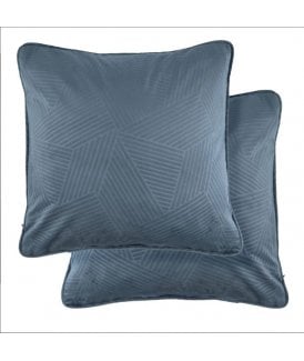 Deco Collection Soft Velvet Geometric Cushion Cover in Charcoal