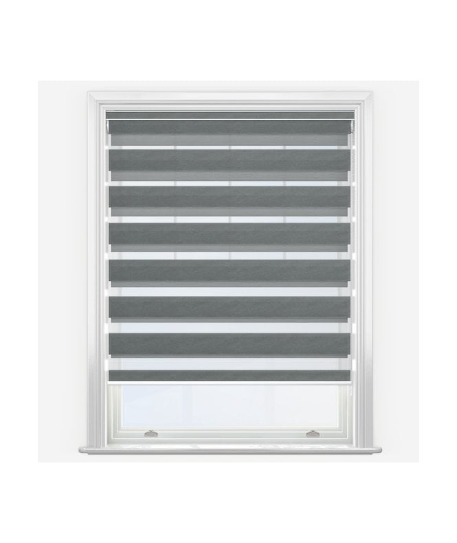 New Edge Blinds Disie Dove Grey Dimout Day & Night Roller Blind