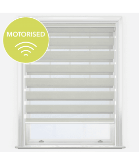 Disie Ivory Motorised Dimout Day & Night Roller Blind