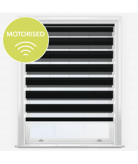 Disie Noir Motorised Dimout Day & Night Roller Blind