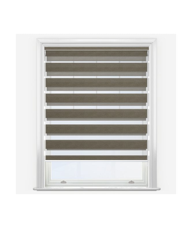 New Edge Blinds Disie Taupe Dimout Day & Night Roller Blind