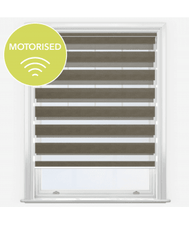 Disie Taupe Motorised Dimout Day & Night Roller Blind