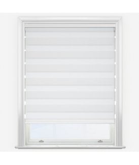 Dixie White Dimout Day & Night Roller Blind