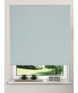 Duck Egg Blue Blackout Roller Blind (170cm Drop)