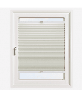 Easy Click No Drill Pleated Honeycomb Cellular Blackout Blind in Cream
