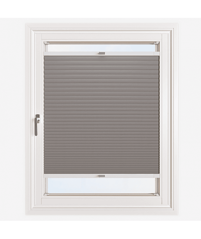 New Edge Blinds Easy Stick Self Adhesive No Drill Pleated Honeycomb Cellular Blackout Blind in Camel