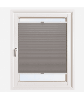 Easy Stick Self Adhesive No Drill Pleated Honeycomb Cellular Blackout Blind in Camel