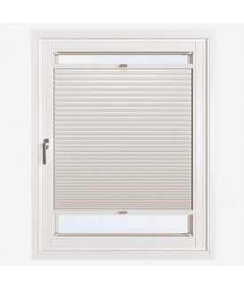 Easy Stick Self Adhesive No Drill Pleated Honeycomb Cellular Blackout Blind in Oatmeal