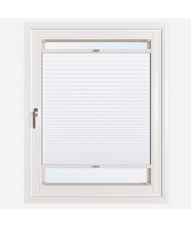 Easy Stick Self Adhesive No Drill Pleated Honeycomb Cellular Dimout Blind in White