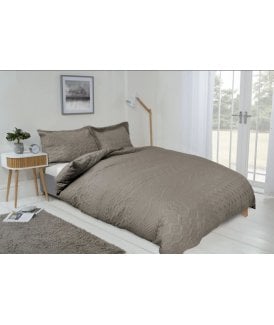 Eden Collection Quilted Duvet Set in Stone