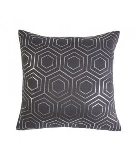 Element Collection Geometric Cushion Cover in Charcoal