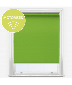 Elements Apple Green Made to Measure Motorised Blackout Roller Blind