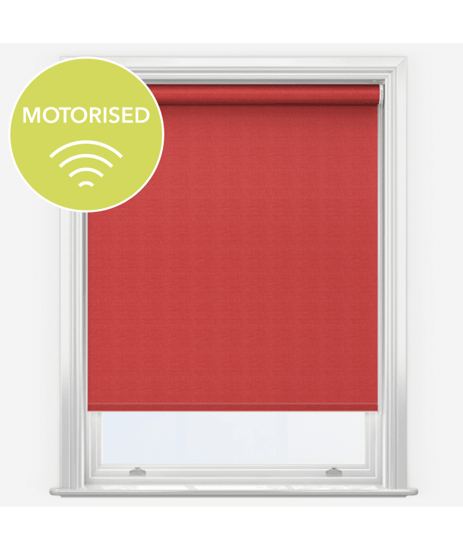 New Edge Blinds Elements Coral Made to Measure Motorised Blackout Roller Blind