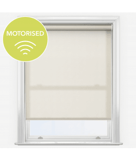 Elements Cream Made to Measure Motorised Dimout Roller Blind