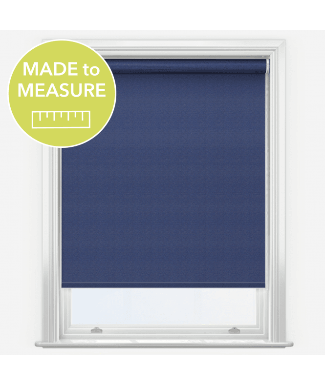 New Edge Blinds Elements Denim Blue Made to Measure Blackout Roller Blind
