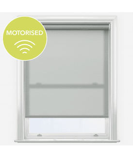 Elements Dove Grey Made to Measure Motorised Dimout Roller Blind
