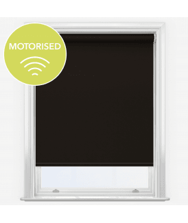 Elements Espresso Made to Measure Motorised Blackout Roller Blind
