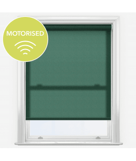 Elements Forest Green Made to Measure Motorised Dimout Roller Blind