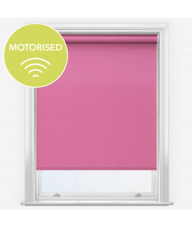 Elements Hot Pink Made to Measure Motorised Blackout Roller Blind