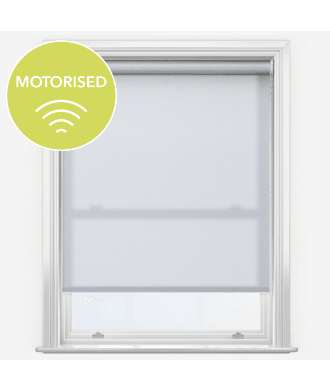 New Edge Blinds Elements Mineral Made to Measure Motorised Dimout Roller Blind