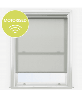 Elements Mist Grey Made to Measure Motorised Dimout Roller Blind