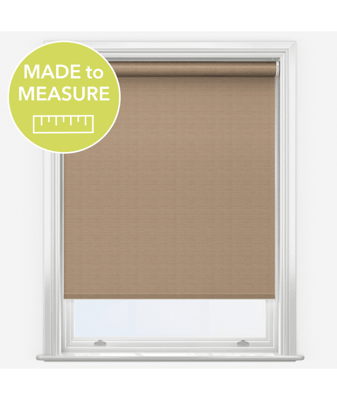 New Edge Blinds Elements Mushroom Made to Measure Blackout Roller Blind