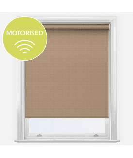 Elements Mushroom Made to Measure Motorised Blackout Roller Blind