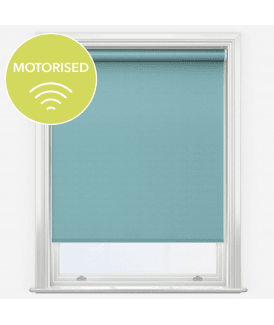 Elements Ocean Green Made to Measure Motorised Blackout Roller Blind