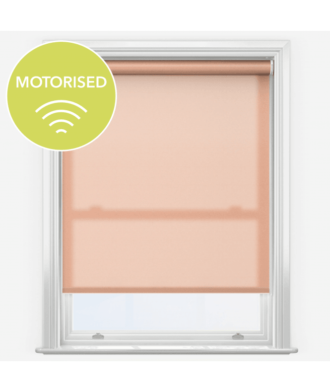 New Edge Blinds Elements Papaya Made to Measure Motorised Dimout Roller Blind