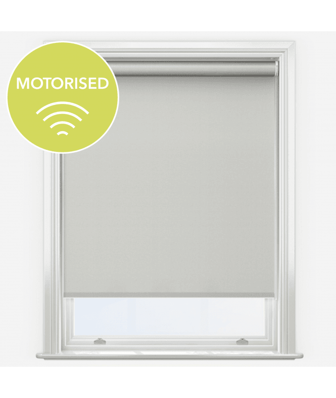 New Edge Blinds Elements Parchment Made to Measure Motorised Blackout Roller Blind