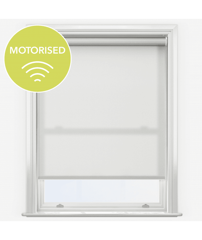 New Edge Blinds Elements Parchment Made to Measure Motorised Dimout Roller Blind
